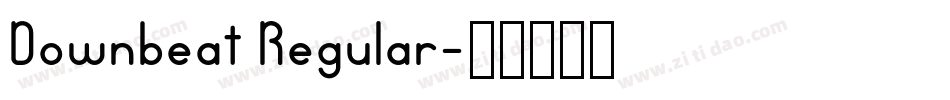Downbeat Regular字体转换